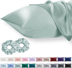 Queen Satin Pillowcase for Hair 2pc, Similar to Silk Pillow Cases, Easier Care by Vielit