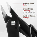 5 Inch Flush Cutters, 1 Pack Micro Wire Cutters, Sharp Zip Tie Cutter, - Image 4