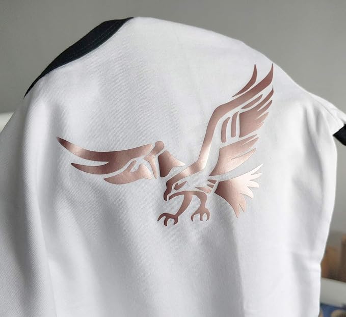 guangyintong PU Heat Transfer Vinyl Rose Golden HTV Rolls, Stretchy Thin Soft - Image 4