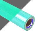 HTVVETUR Glitter Cyan Heat Transfer Vinyl, Glow in The Dark HTV Vinyl Roll 12" by HTVVETUR