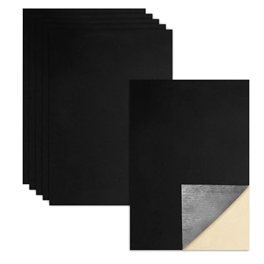 Biaungdo Black Self Adhesive Felt Sheets, 8 x 12 Inch, Felts Fabric by Biaungdo