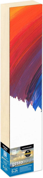 Ampersand Art Supply Museum Series Gessobord | 6x24 | 2" Cradled Profile | by AmpersandArtSupply