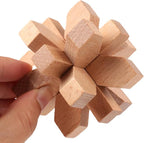 VolksRose 15pcs Wooden Brain Teaser Puzzles, IQ Challenge Puzzle Games - Image 4
