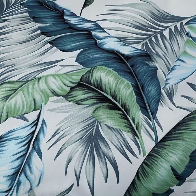OAITE Duvet Cover Twin Size, Reversible Summer Leaf Green Duvet Cover Set - Image 6