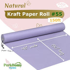 PerkHomy Light Purple Kraft Paper Roll 48" x 1 - Image 2