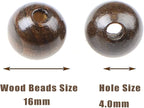 AD Beads Large Hole Wood Spacer Wooden Jewelry Making Bracelet Necklace - Image 2