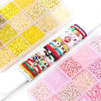 15 Color Glass Seed Tube Bugle Beads Bracelet Jewelry Making Kit, small - Image 4