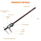 HARDELL Digital Caliper 12 Inch, Rechargeable Calipers - Image 3