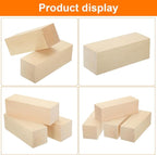 MECCANIXITY 4Pcs Basswood Carving Block, Arts Decoration, Crafts Whittling - Image 4