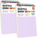 Soucolor Sketch Book 9" x 12", 2 Pack School Art Supplies Gifts by Soucolor
