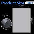 10PCS Clear Plastic Sheets Clear PVC Flexible Plastic Board Sheet | 8.25 x - Image 2