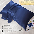 PROMEED 23 Momme Silk Pillowcases 2pcs Set, Mulberry Silk Pillow Case Set of 2 - Image 6