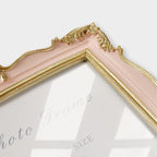 5x7 Pink Picture Frame, Vintage Pink and Gold 5 by 7 Antique Photo Frames - Image 4