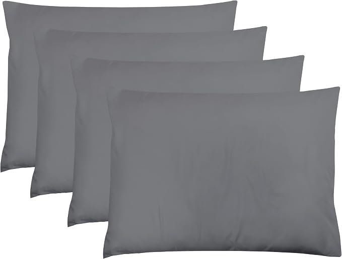 ZPECC Dark Gray Pillow Cases King Size Set of 4, 20x36 Envelope Closure by ZPECC-ABrandThatHasBeenFocusedOnBabyProductsFor18Years