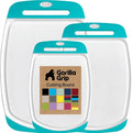 GORILLA GRIP BPA-Free Reversible Kitchen Cutting Board Set of 3, US Designed by Unknown