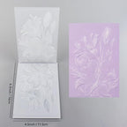 3D Embossing Folder for Card Making Lily Floral Background Plastic Embossing - Image 3