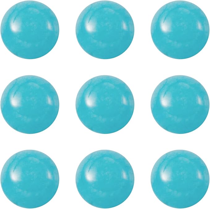 FASHEWELRY 50Pcs Natural White Jade Cabochons Flat Back Gemstone Cabochons 12mm by FASHEWELRY