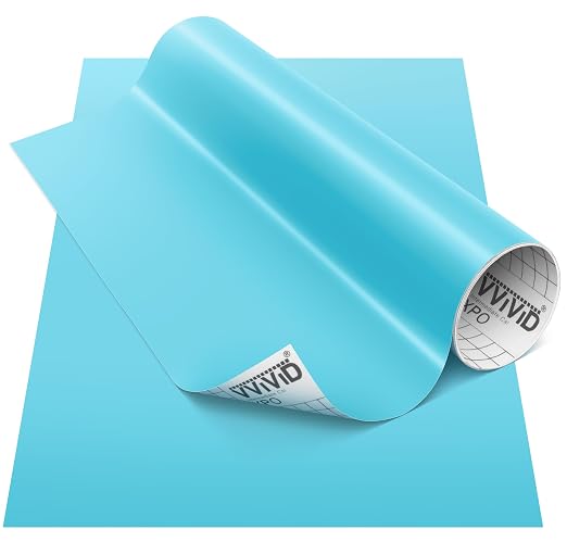 VViViD DECO65 Matte Pastel Geyser Blue Permanent Adhesive Craft Vinyl by VVIVIDVINYL