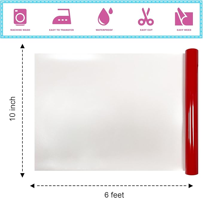 Red Puff 3D Heat Transfer Vinyl, and DIY Crafts - Image 2