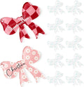 YOPPIX 10 Pcs Sublimation Bow Blanks, Sublimation Acrylic Bow Blanks Keychain by yoppix