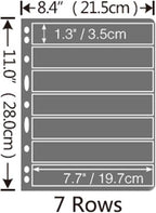 MUDOR Stamp Pages for Stamp Collection Album Binder Book, 10 Sheet 7 Row | 7 - Image 3