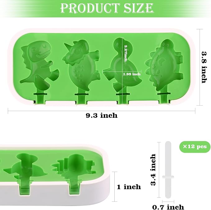 Sakolla 2 Pack Silicone Popsicle Molds - Image 3
