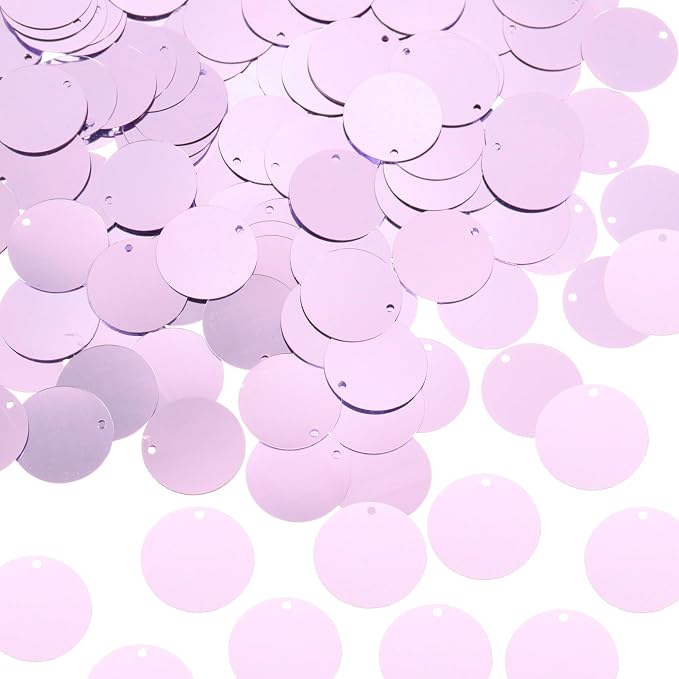 MECCANIXITY 700 Pcs Flat Round Sequins 15mm/0.6 Inch Loose Paillettes Craft by MECCANIXITY