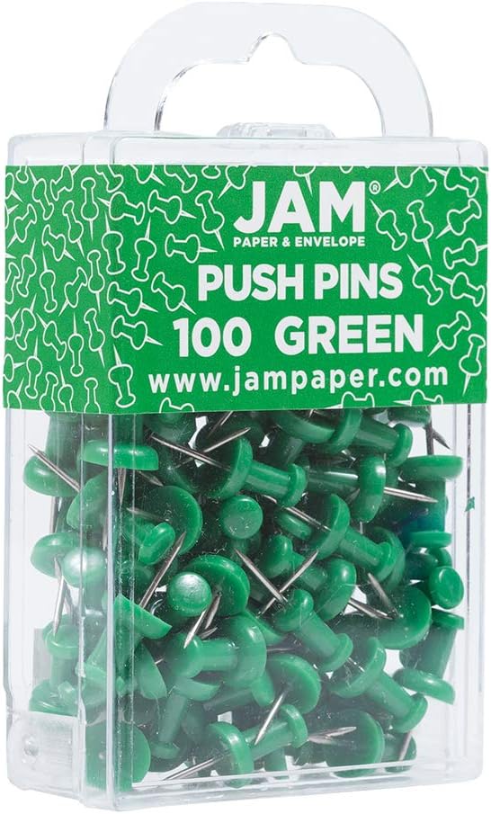 JAM PAPER Colorful Push Pins - Image 2
