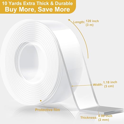 Double Sided Heavy Duty Extra Strong Adhesive Tape -Indoor/Outdoor General - Image 2