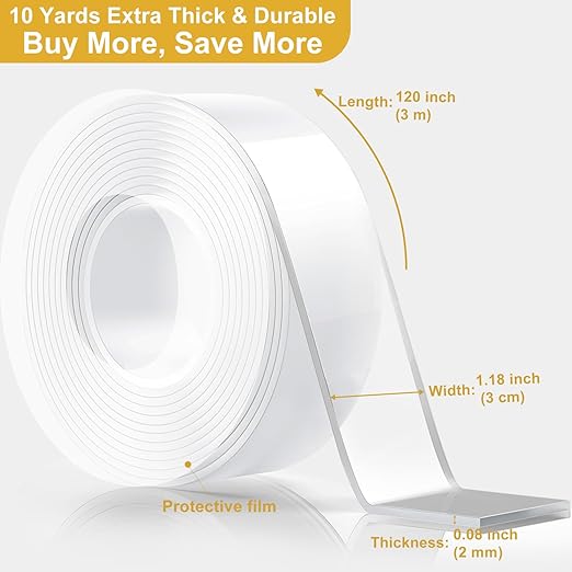 Double Sided Heavy Duty Extra Strong Adhesive Tape -Indoor/Outdoor General - Image 2