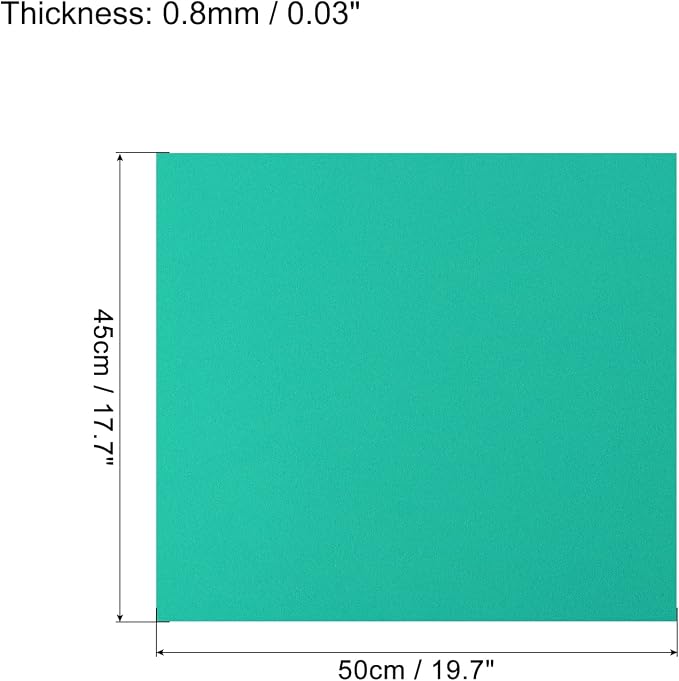 MECCANIXITY EVA Foam Sheets Dark Green 19.7 Inch x 17.7 Inch 0.8mm Thick Crafts - Image 2
