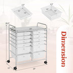 BECOMFORT 12-Drawer Rolling Cart - Image 3