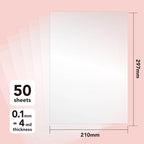 50 sheets 4 Mil Basics Heat Resistant Acetate Blank Stencil Sheet - Image 3