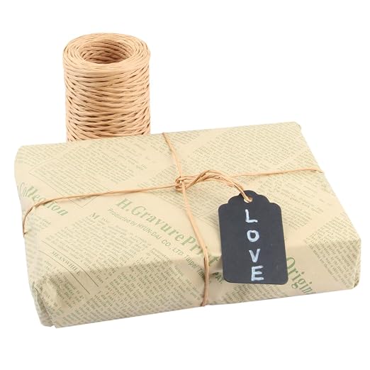 Floral Wire, 2 Rolls Rustic Paper Wrapped Metal Wire 14 Gauge 328 Feet | Bind - Image 3