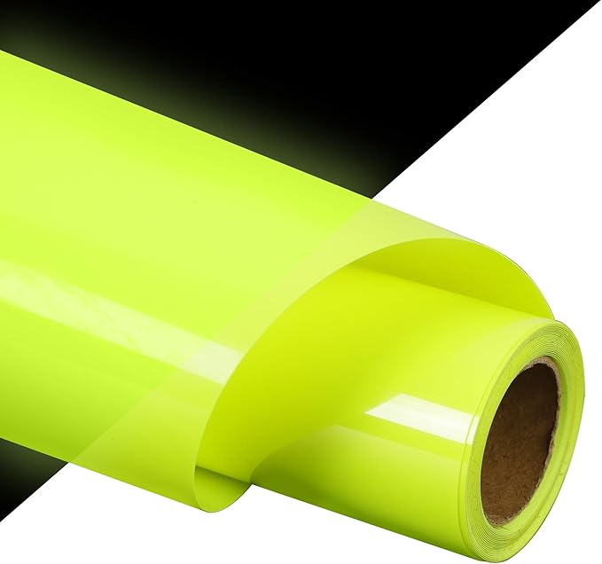 guangyintong Glow in The Dark Heat Transfer Vinyl Rolls, PU Elastic HTV Vinyl by guangyintong