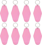 8PCS Motel Keychain Blank Hotel Key Tags Holder by PPhtony