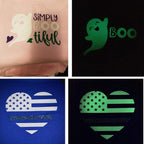 guangyintong Glow in The Dark Heat Transfer Vinyl Rolls, PU Elastic HTV Vinyl - Image 2