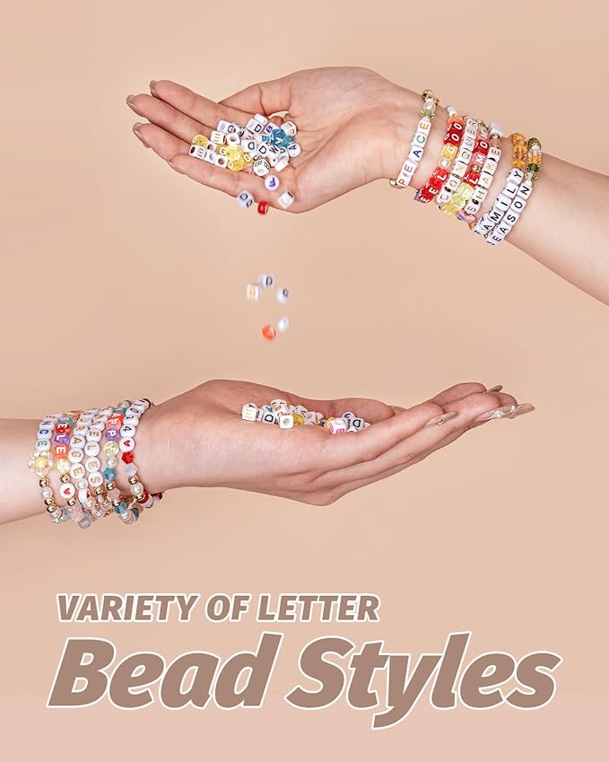 DoDoBeads Gold Letter Beads for Bracelets - Image 4