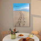 Zapeeitt Footprints in The Sand Poetry Poster Art Print Canvas Wall Art Kitchen - Image 6