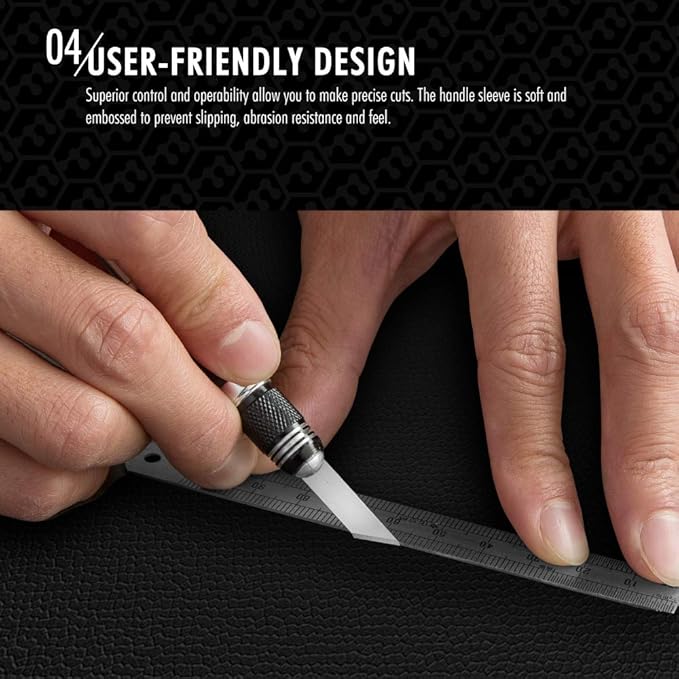 FantastiCAR Craft Knife Precision Cutter Hobby Knife Blades Set | 29-in-1 - Image 4