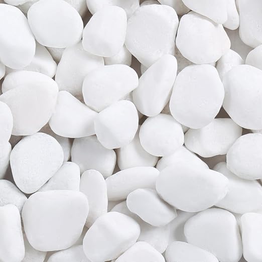 SIDONG 5 lbs White River Rocks, 1.2-2 Inches Pebbles by SIDONG