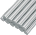 uxcell Mini Hot Glue Sticks for Glue Gun 11mm x 100mm Metallic Silver 12pcs by uxcell