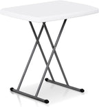 SUPER DEAL 2.5 Foot Plastic Folding Table, Indoor Outdoor Portable Heavy Duty by Superdeal