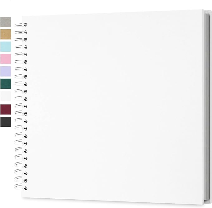 Yopih 12x12 Inch DIY Scrapbook Photo Album, Hardcover Kraft Paper Acid-Free by Yopih