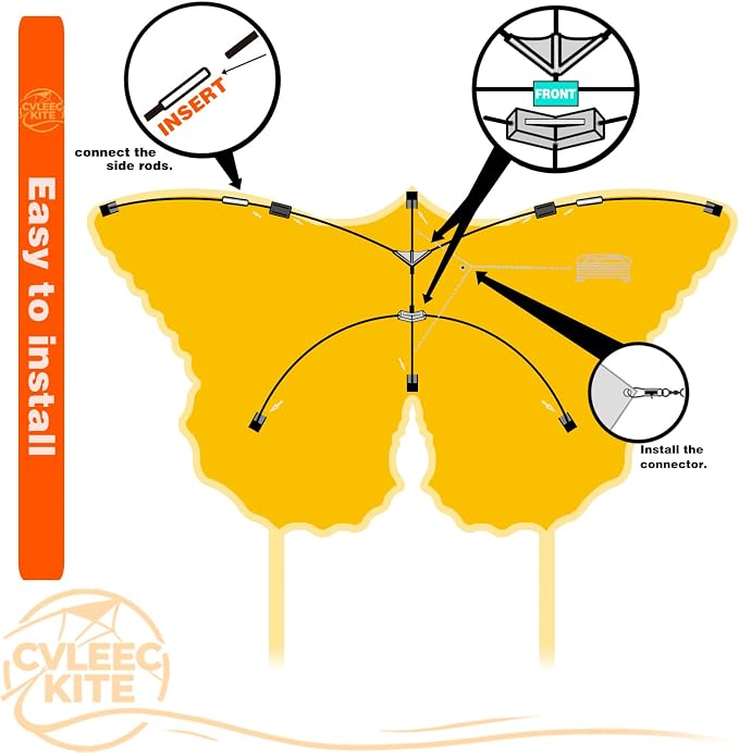 Butterfly Kite for Kids & Adults, Outdoor Kite, Grassy Areas - Image 5