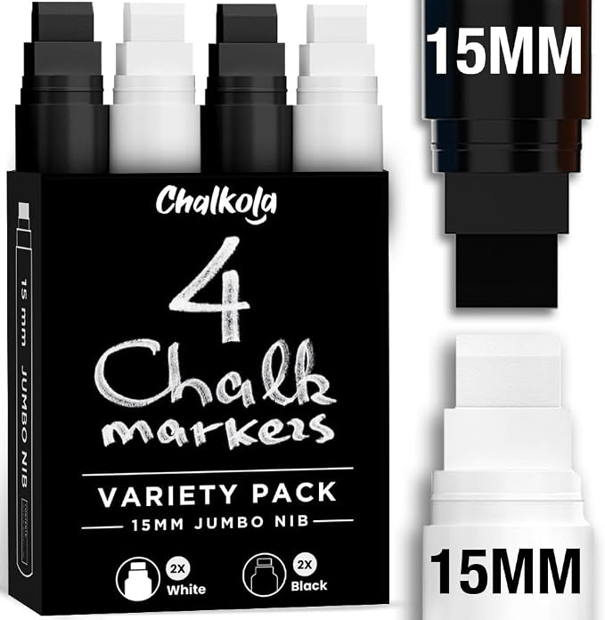 Chalkola 15mm Jumbo Car Window Markers by Chalkola