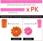 FAZHBARY Quilling Paper Flowers Kit Colorful 6 Set Petal Paper Quilling Strips - Image 3