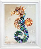 LYJZYXGS Sea Glass Art Kit, DIY Mosaic Arts and Craft Kits Ocean Painting Kit by LYJZYXGS