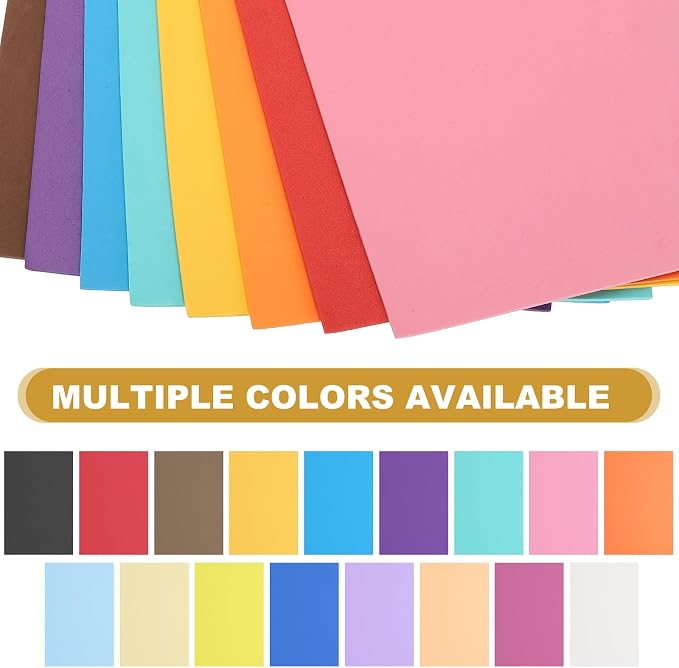 uxcell 5 Pcs Pink EVA A4 Foam Sheets Crafts, 12 x 8 Inch Foam Paper - Image 4