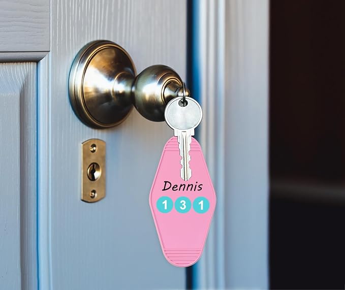 8PCS Motel Keychain Blank Hotel Key Tags Holder - Image 4